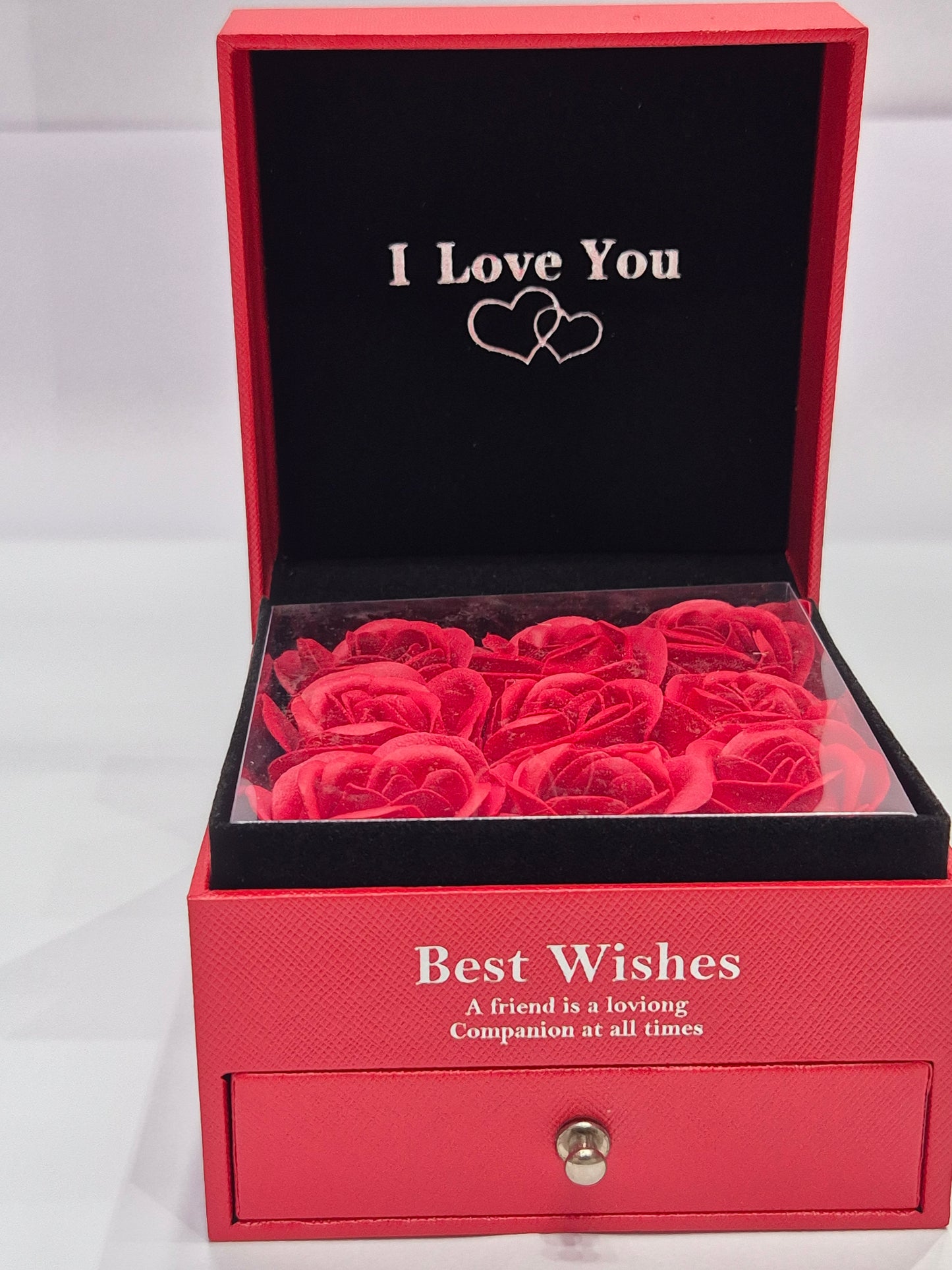 Finger Ring & Earrings Square Gift Box