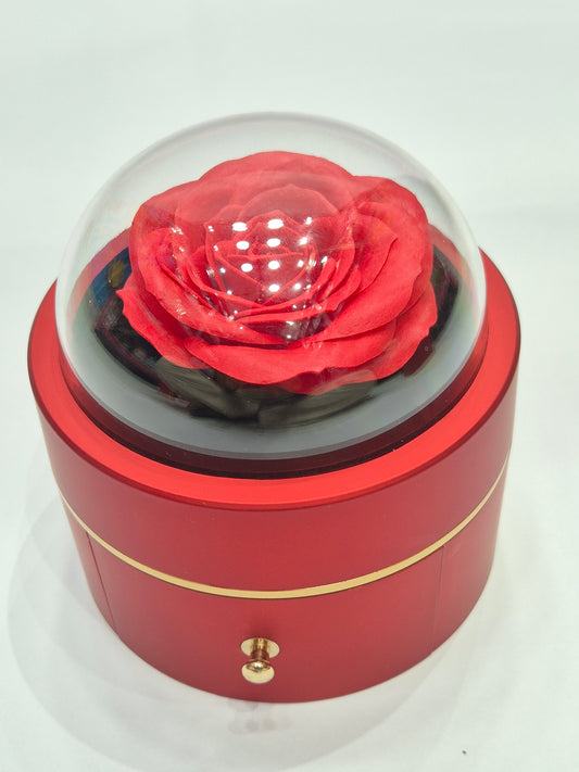 Earrings & Finger Ring Round Gift Box Set