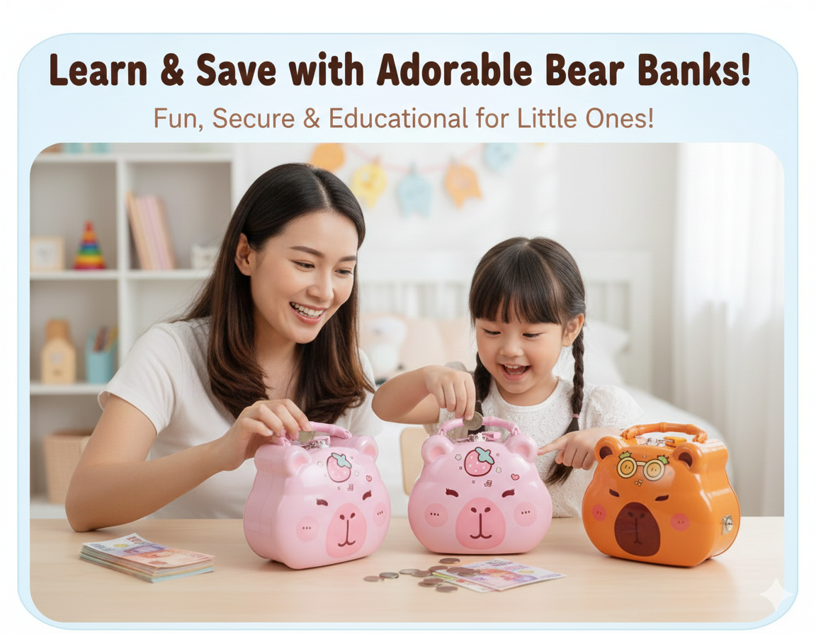 ๐ป Adorable Animal Piggy Bank - The Perfect Way to Start Saving! ๐ฐ