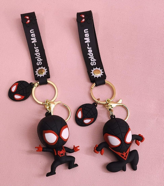 🕷️ Miles Morales Chibi Keychain - The Ultimate Spider-Man! 💥