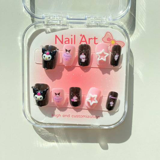 ๐
Kawaii Character Press-On Nails - High-End Customization ๐