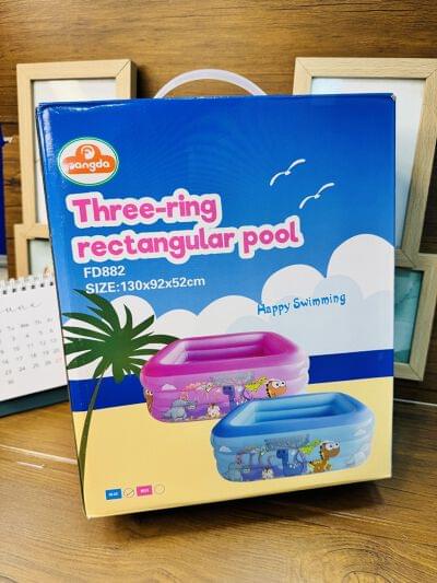 ☀️ Inflatable Three-Ring Paddling Pool - Your Backyard Oasis! 🐳