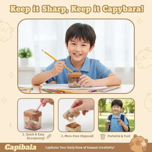 ๐น Capibala Chill Squad Double Hole Sharpener โ๏ธ