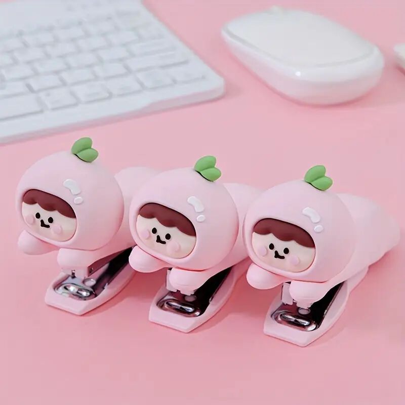 KAWAII RADISH CHARACTER MINI STAPLER