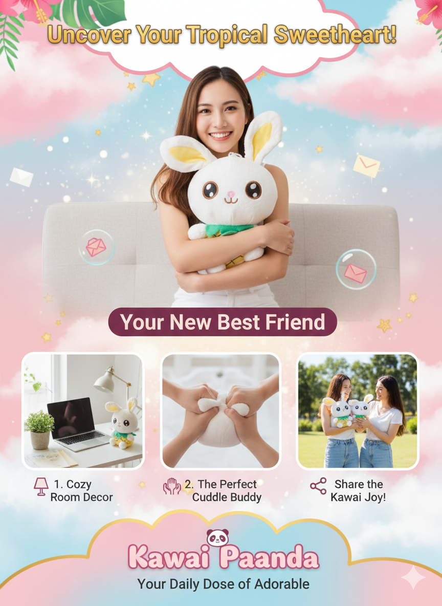 ๐ Exclusive Summer Drop! Pineapple Bunny Plush โ๏ธ