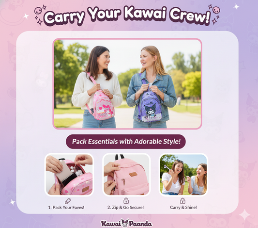 โ๏ธ Sanrio Mini Backpack Collection - Cinnamoroll & My Melody ๐