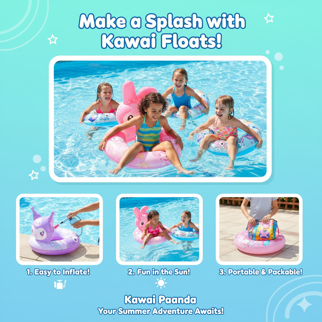 ๐ Kawaii Character Pool Floats - Splash into Summer Fun! ๐