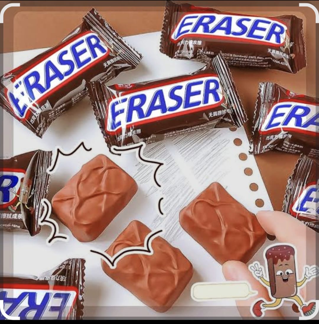 CHOCOLATE CANDY BAR NOVELTY ERASER