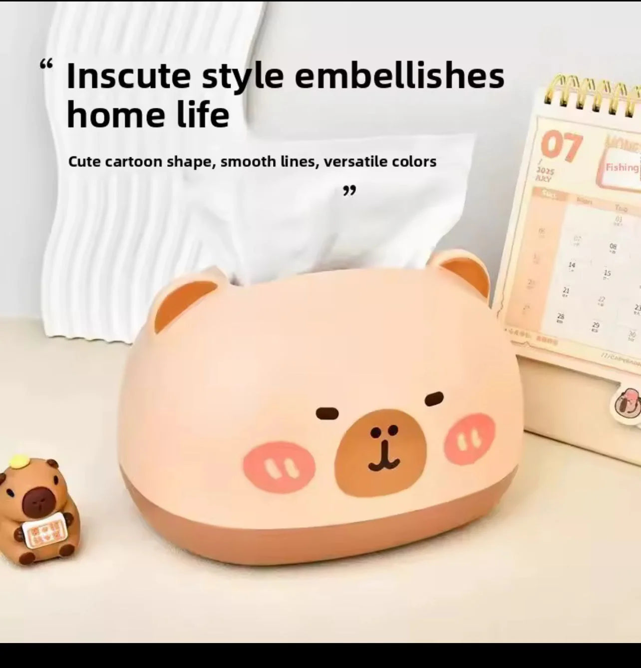 ADORABLE KAWAII CHARACTER TISSUE BOX COVER