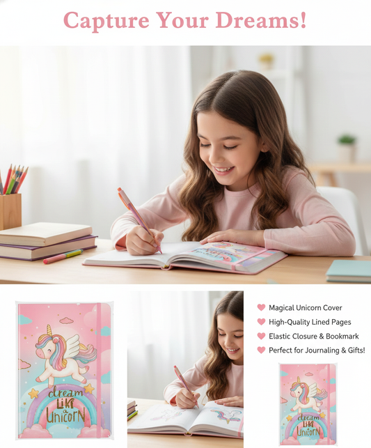 ๐ฆ Dream Like a Unicorn! Rainbow Dreams Journal ๐