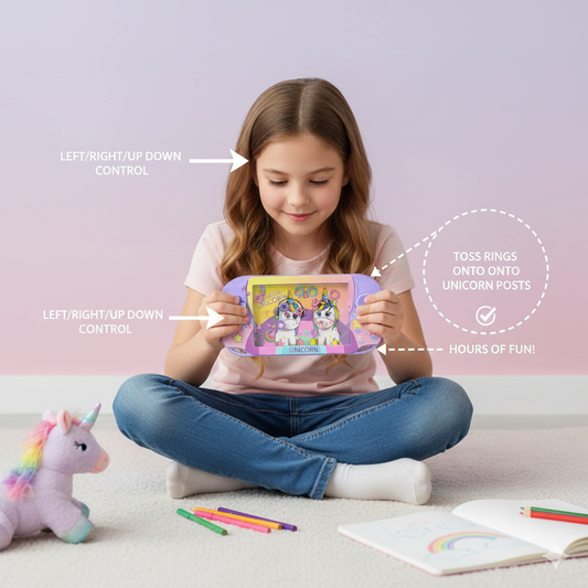 ๐ฆ Magical Unicorn Water Ring Toss Game - Retro Fun on the Go! ๐ฎ