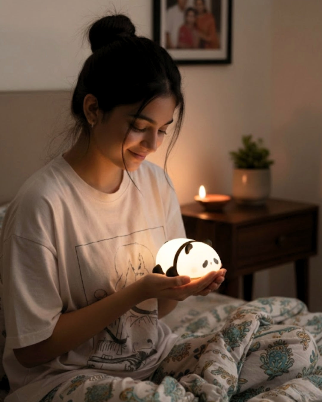 Squishy Silicone Panda LED Night Lamp