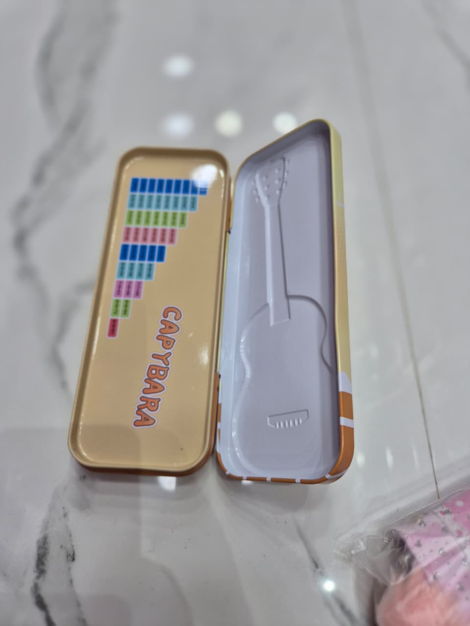 🎶 Capybara Music Time Pencil Tin - Rock &amp; Roll Stationery! 🎸