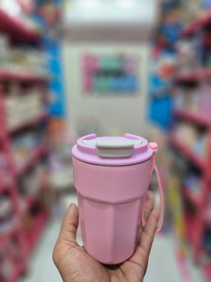 💖 Pastel Pink Mini Sipper Mug - Compact &amp; Cute! ☕