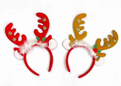 🦌 Jingle Bells Reindeer Antler Headbands (DEAR HAIR BEND