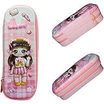 🎀 Kawaii Doll Double-Layer Pencil Pouch - Sweet Organization! 💖