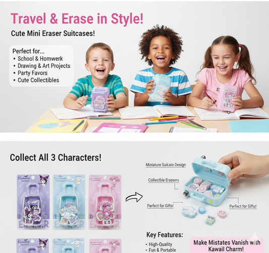 MINI SUITCASE ERASER