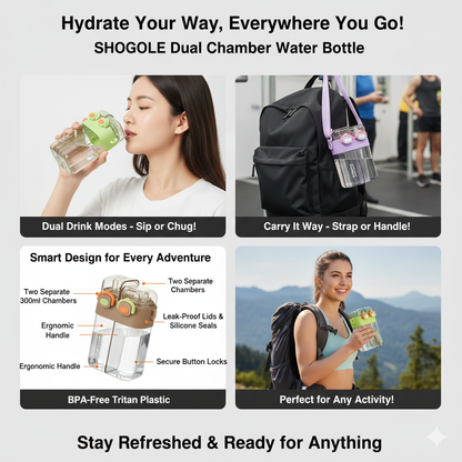 🎒 SHOOGOLE Square Tumbler with Carry Strap - Customize Your Hydration! 🌈