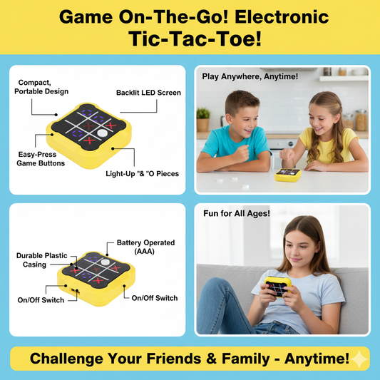 ⚡️ Light-Up Electronic Tic-Tac-Toe Game 🎮