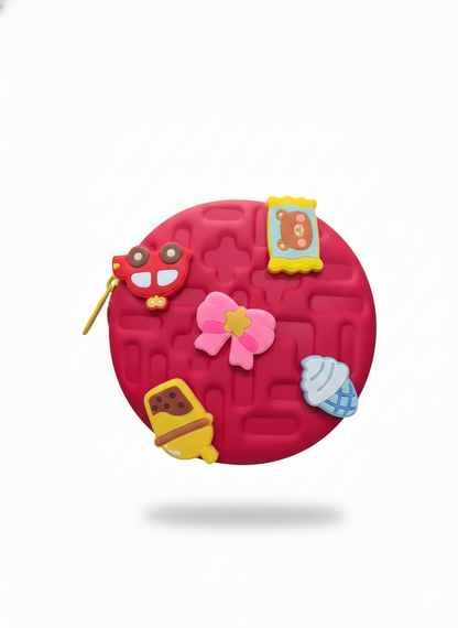 🧇 Pop-It Fun 3D Charm Waffle Handbag - Wear Your Personality! 💖