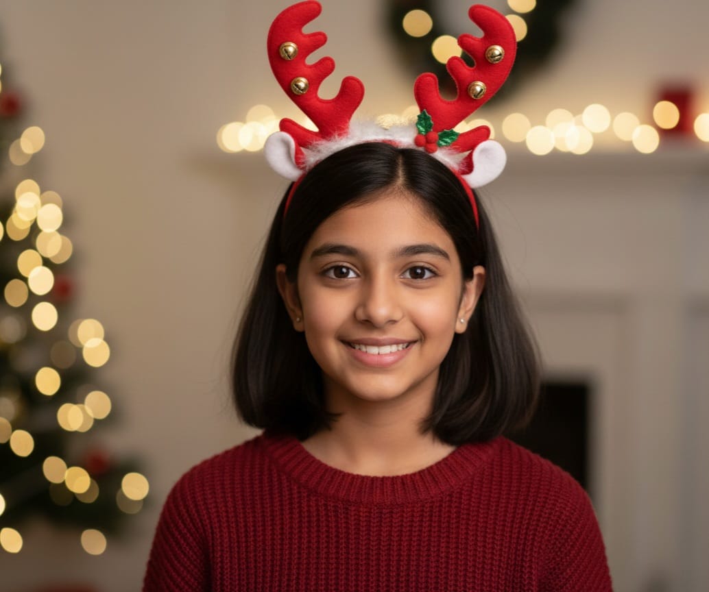 🦌 Jingle Bells Reindeer Antler Headbands (DEAR HAIR BEND