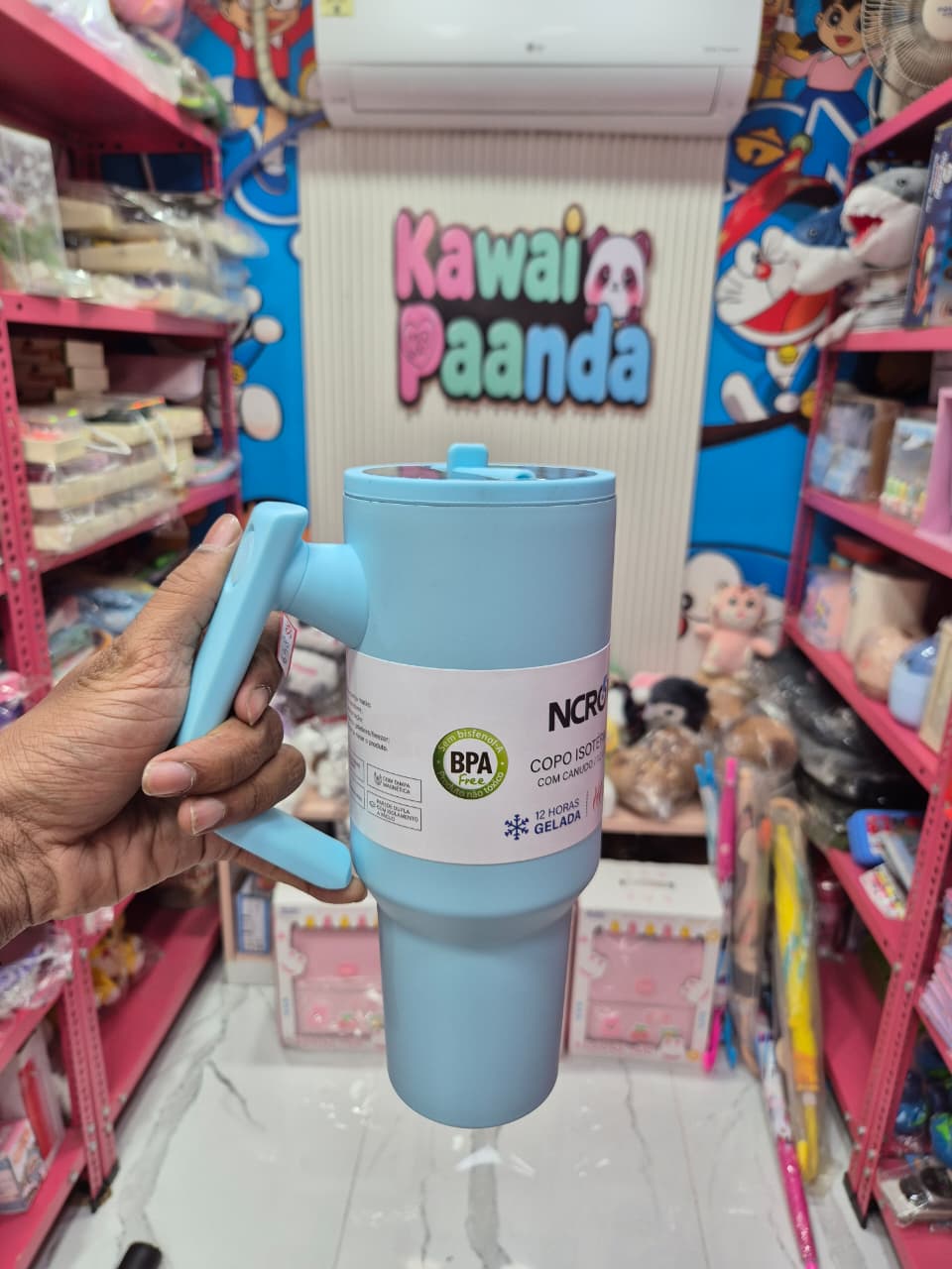 💧 NCRO Insulated Revolving Handled Tumbler - 12-Hour Cold Power! 💙