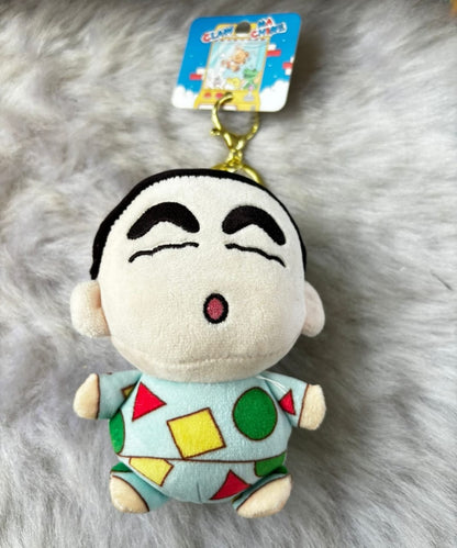 🧸 Chubby Shin-chan Plush Keychain - Soft &amp; Sassy! 💖