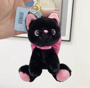 Black Cat Sweetheart Plush Keychain