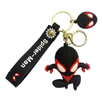 🕷️ Miles Morales Chibi Keychain - The Ultimate Spider-Man! 💥