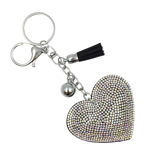 💎 Dazzling Rhinestone Heart Keychain - Sparkle &amp; Charm! 💖