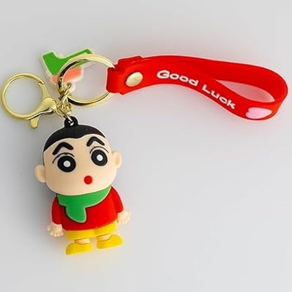 🍀 Shin-chan "Good Luck" Keychain - Cute &amp; Sassy! 💖