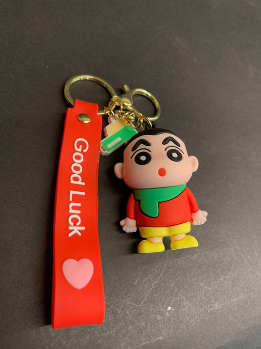 🍀 Shin-chan "Good Luck" Keychain - Cute &amp; Sassy! 💖