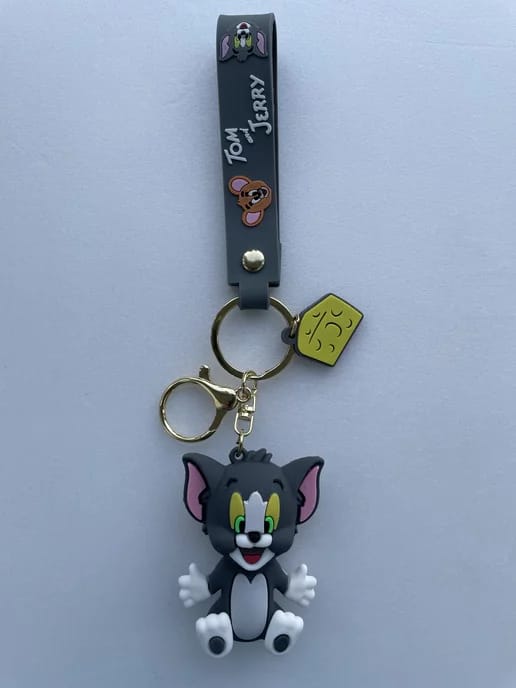 🧀 Tom and Jerry Classic Cartoon Keychain 🐱🐭