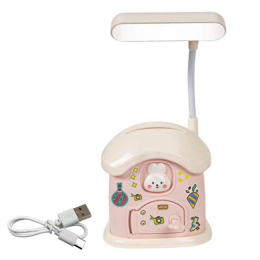 🐰 Cozy Bunny Home: 3-in-1 Desk Lamp &amp; Piggy Bank 💖