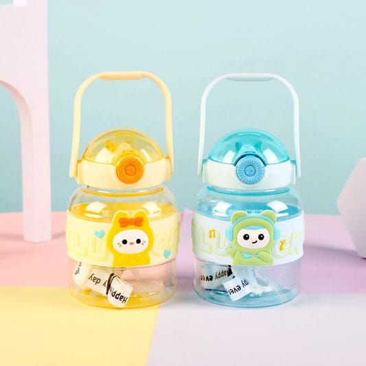 💧 Kawaii Bear &amp; Bunny Water Bottles - Lucky Sips! 🐻🐰