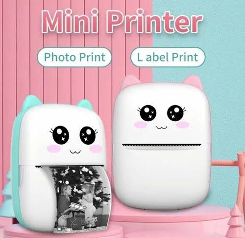 🦄 The Adorable Cat-Ear Mini Thermal Printer: Instant Fun &amp; Functionality!