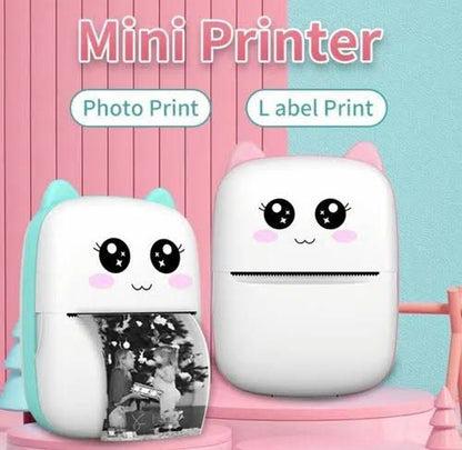 🦄 The Adorable Cat-Ear Mini Thermal Printer: Instant Fun &amp; Functionality!