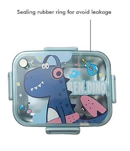 🦖 Ben Dino Leak-Proof Lunch Box - Rockin' Lunchtime! 🎸