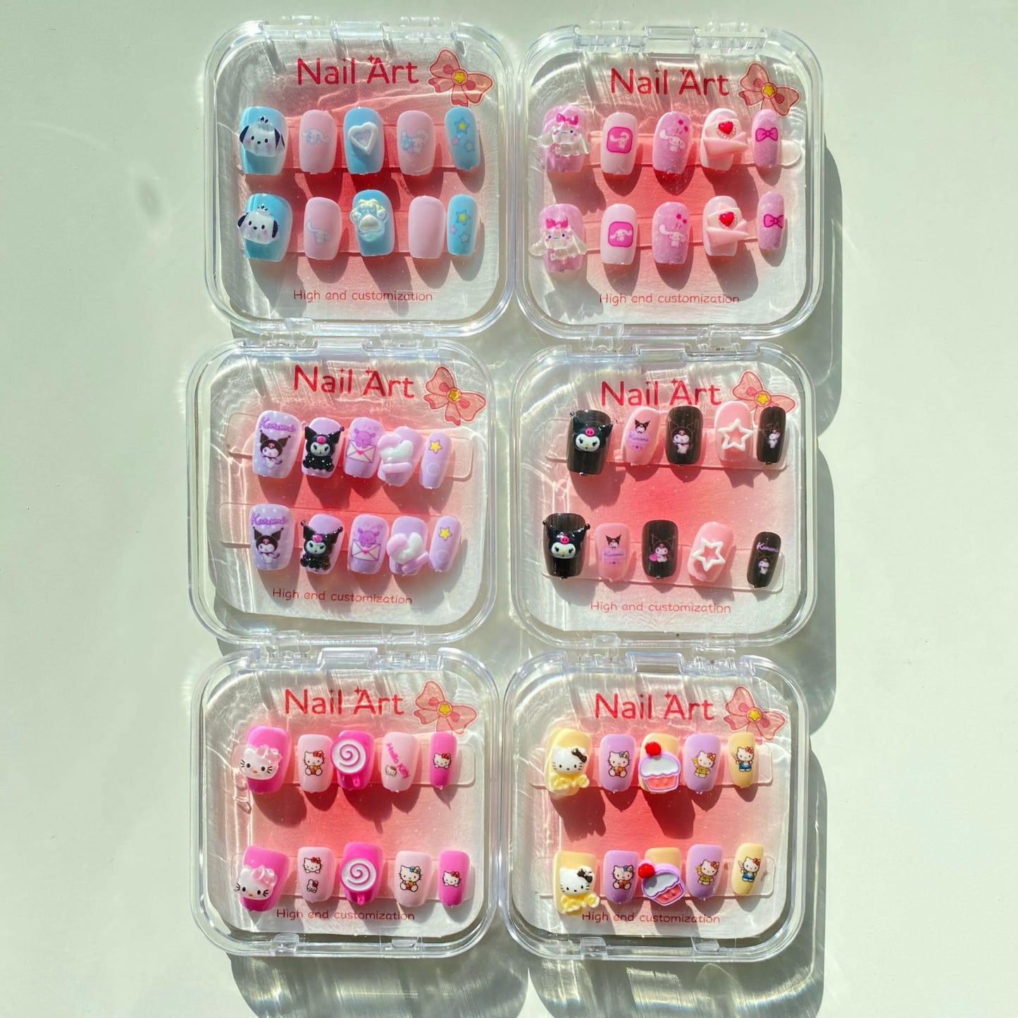 💅 Kawaii Character Press-On Nails - High-End Customization 💖