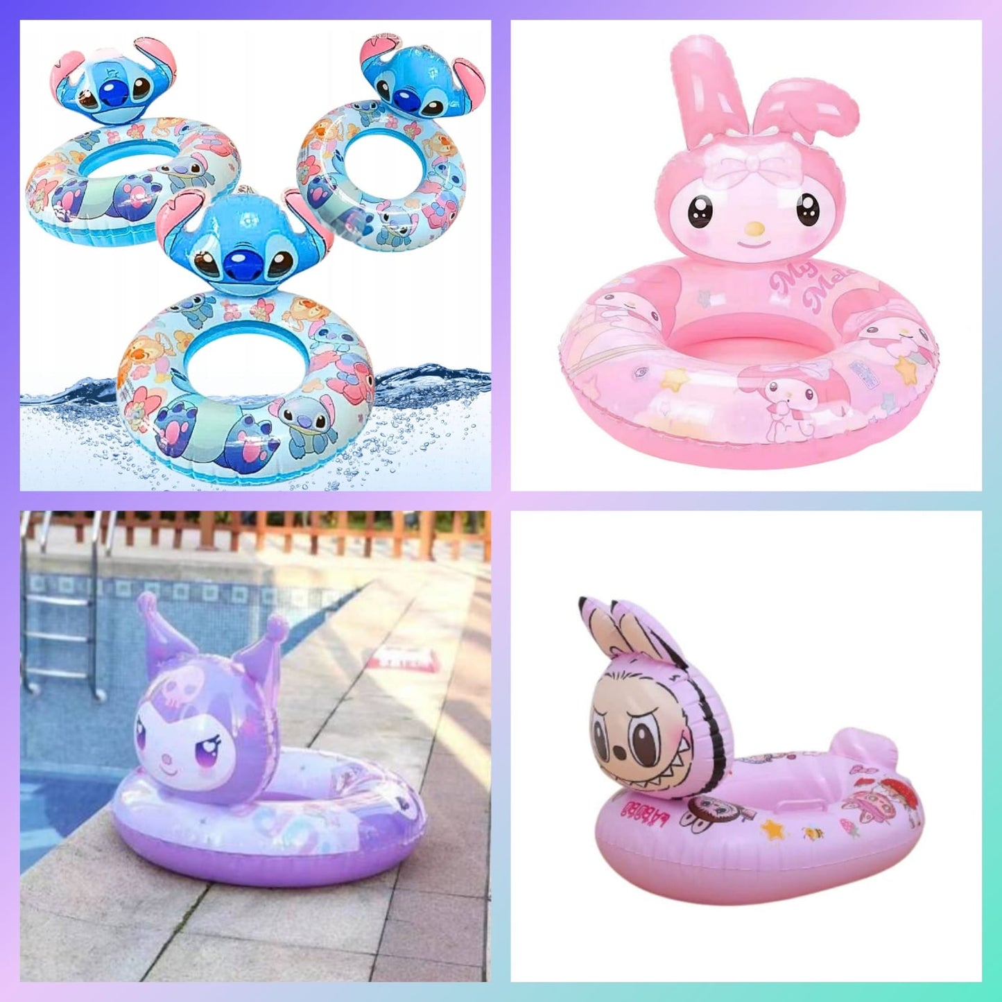 🌊 Kawaii Character Pool Floats - Splash into Summer Fun! 💖