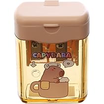 🐹 Chill Capybara Double Hole Pencil Sharpener 🛁
