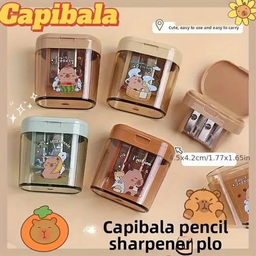 🐹 Capibala Chill Squad Double Hole Sharpener ✏️