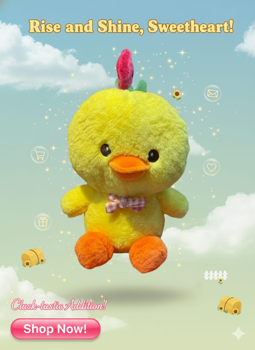 🐥 Rise and Shine! Cheerful Little Chick Plush ☀️