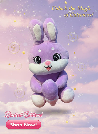 💜 Limited Edition Lavender Bunny Plush - Unlock the Magic of Cuteness! ✨