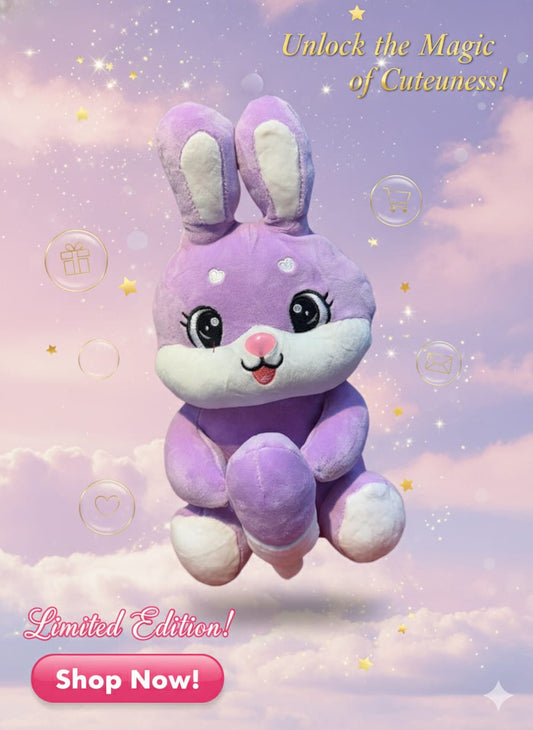 💜 Limited Edition Lavender Bunny Plush - Unlock the Magic of Cuteness! ✨