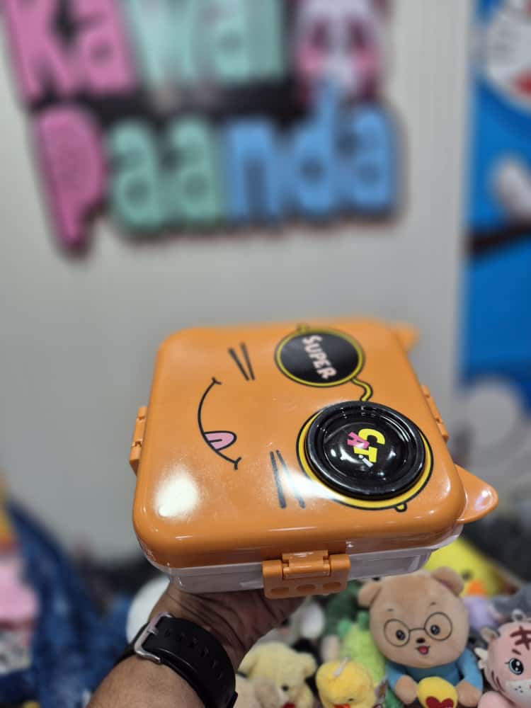 🍊 Super Cheerful Cat/Tiger Lunch Box - Lunchtime Grins! 😄