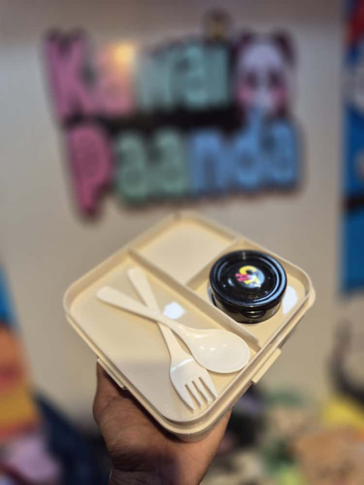 🍊 Super Cheerful Cat/Tiger Lunch Box - Lunchtime Grins! 😄