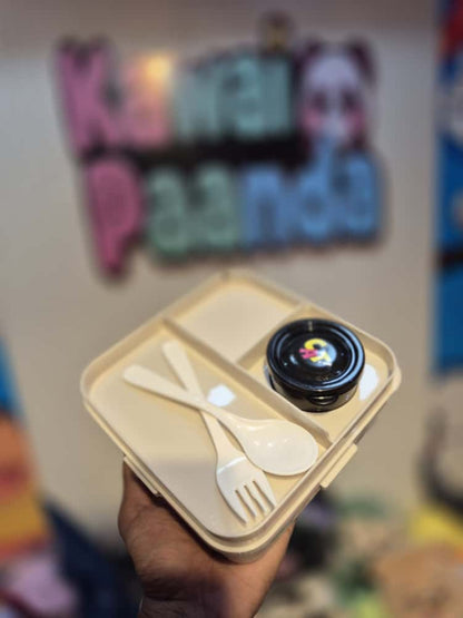 🍊 Super Cheerful Cat/Tiger Lunch Box - Lunchtime Grins! 😄