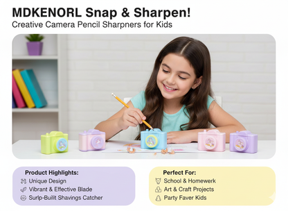 📸 Unicorn Camera Collectible Sharpeners - Snap &amp; Sharpen! 🦄