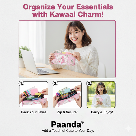 💖 My Melody Floral Wallet &amp; Clutch - Sweetheart Style! 🎀